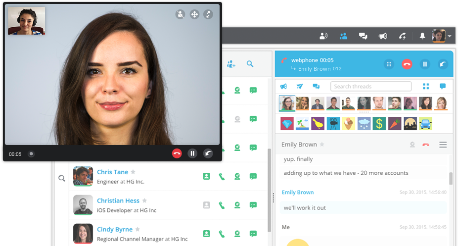 Video Call in Hubgets Page